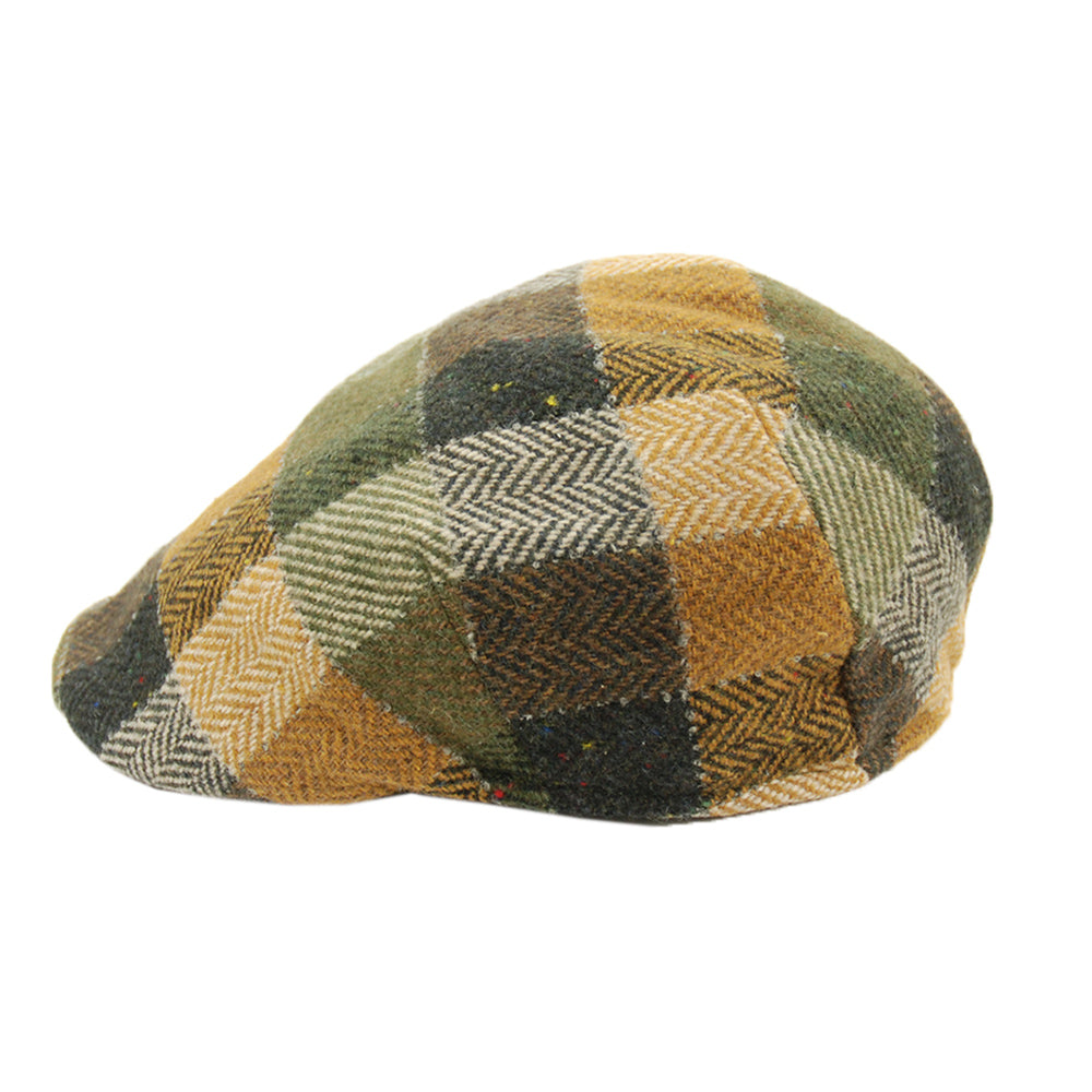 Keltainen ruudullinen flat cap⎪ Bojua