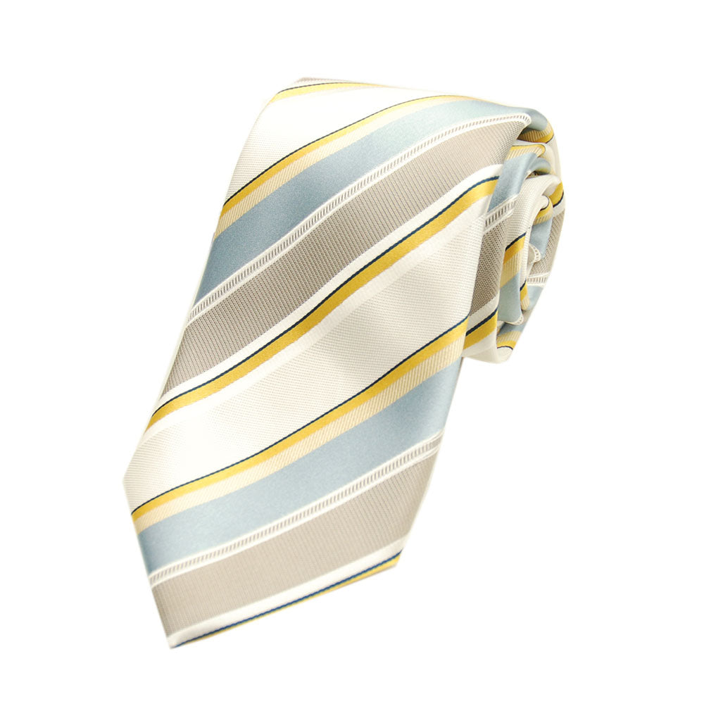 Vaalea raidallinen solmio ⎪ Bojua