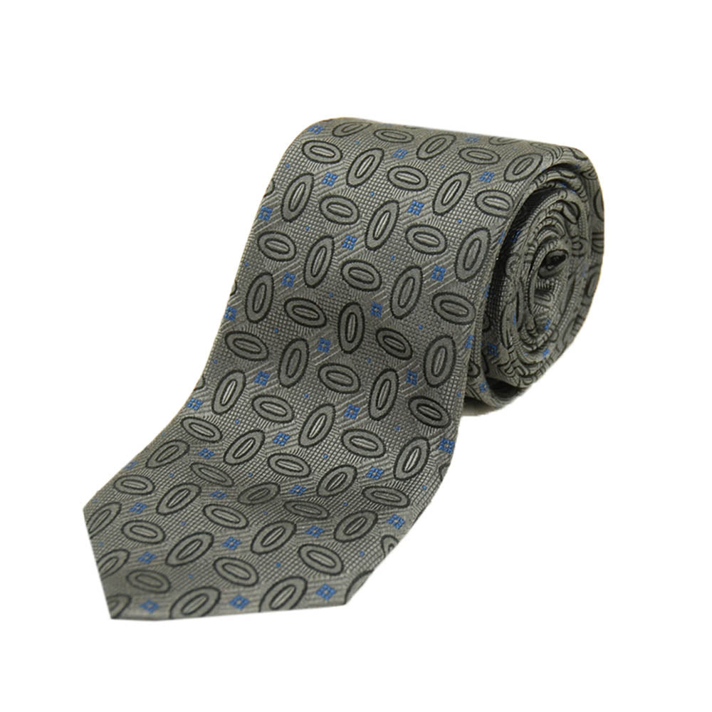 Gray Paisley Patterned Tie⎪ Piero Gianchi Collection