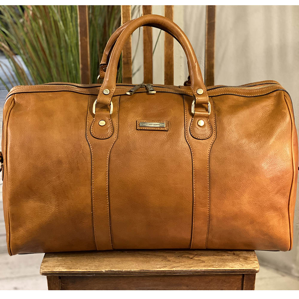 Light brown large leather bag ⎪Oslo