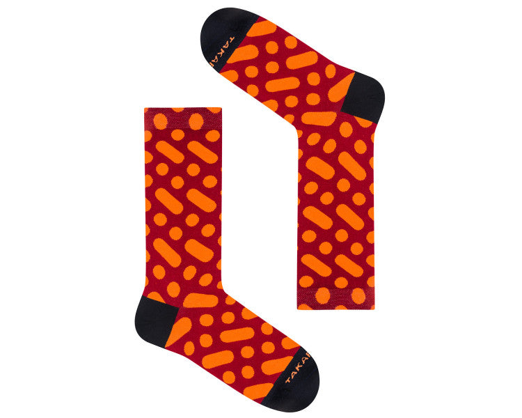 Rostorange Socken 13M4 ⎪Takapara