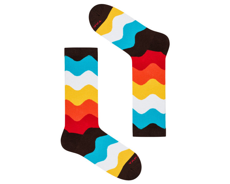 Värikkäät aalto sukat 16M1⎪ Takapara