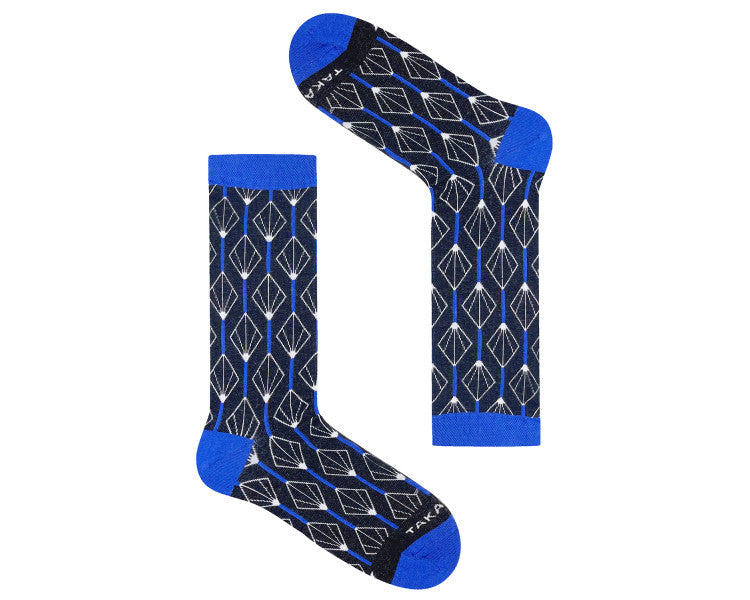 Mustat kuviolliset sukat 1910⎪Art Deco⎪ Takapara