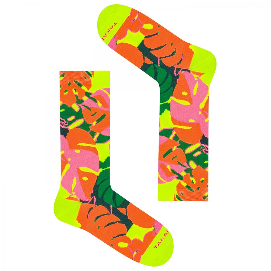 Neon väriset peikonlehti sukat 90M3⎪ Takapara