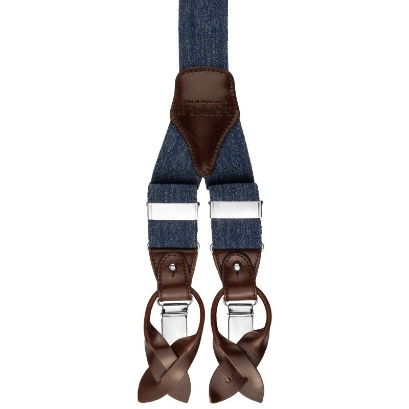 Blue suspenders denim⎪ Brucle
