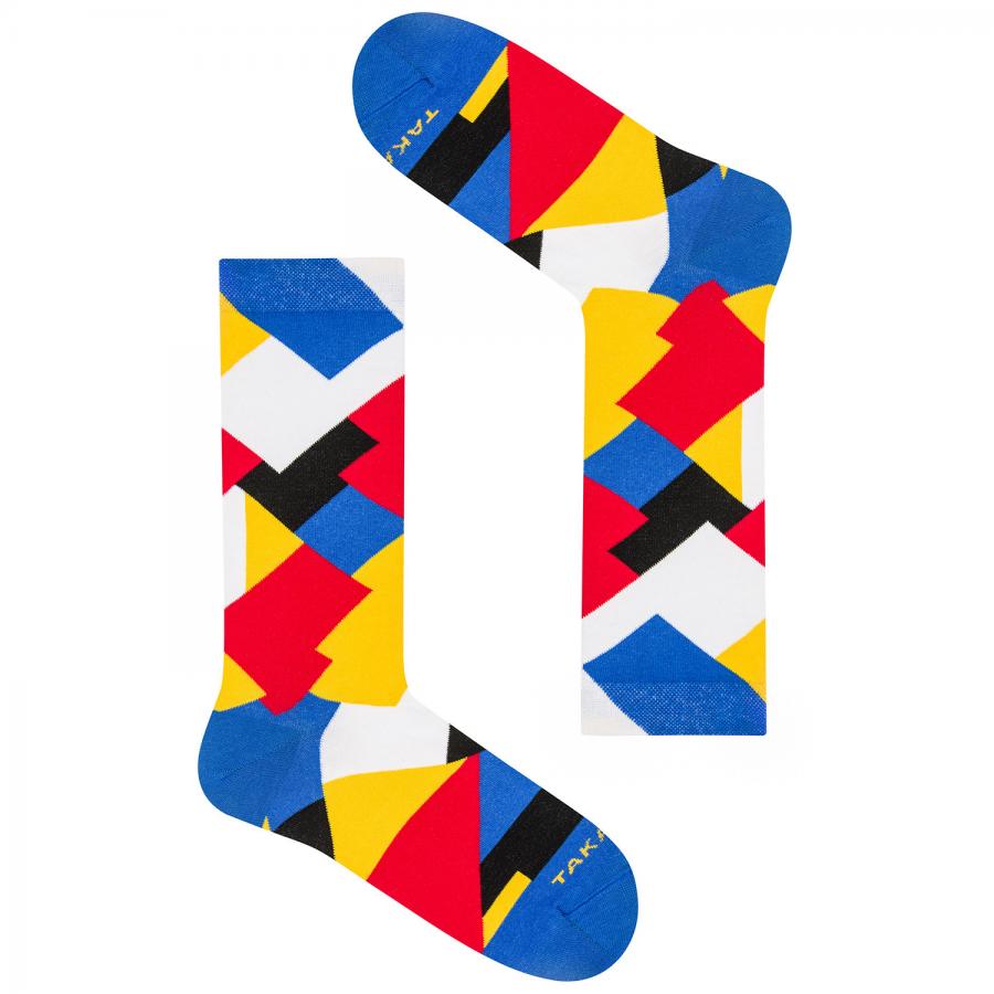 Värikkäät kuviolliset sukat 11M3⎪ Takapara